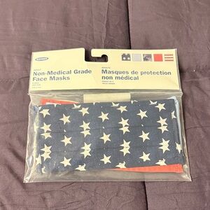 Old Navy Red and White Striped Face Masks